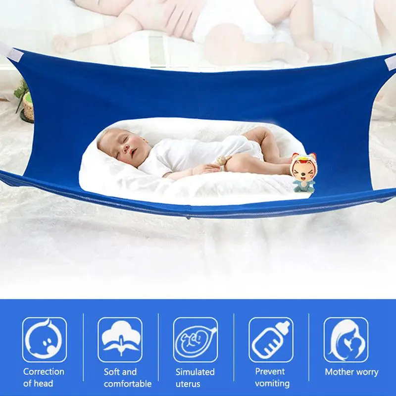 

Summer Infant Baby Hammock Breathable Adjustable Folding Crib for Newborn Kid Home Garden Elastic Hanging Bed