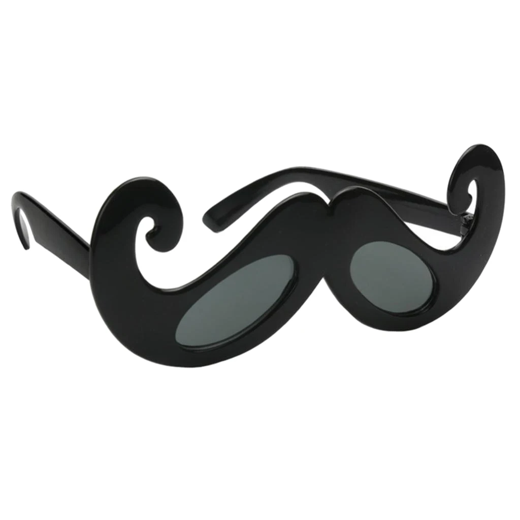 Funny Black Novelty Moustache Frame Eye Glasses Photo Props Cosplay Birthday Carnivals Party Groom Beard Sunglasses