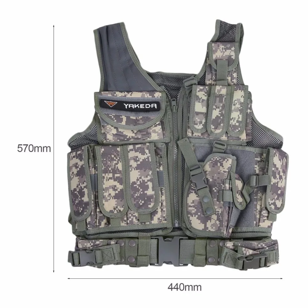 

Police Tactical Vest Outdoor Military Body Armor Wear Hunting Vest Army Swat Molle Vest Camouflage/Army Green