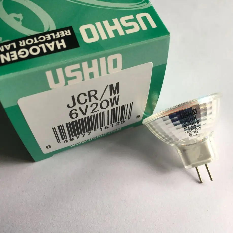 USHIO JCR/M 6V20W галогенная лампа чашка 6V20W микроскоп DR оптический инструмент чашка лампа