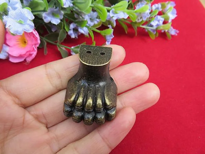 

Antique Bronze Elephant Foot Type Zinc alloy Corner Protector for Wooden Box Decorative Furniture feet Corners 29mmX25mm