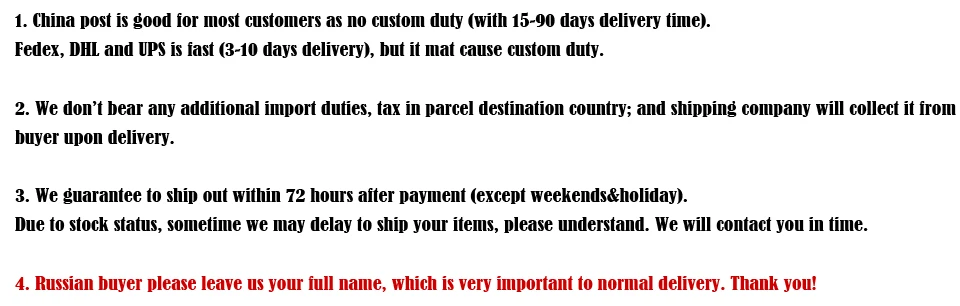 aboout shipment description
