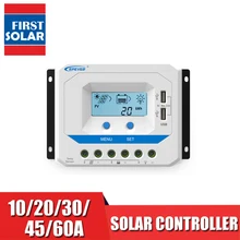 Viewstar 10A 20A 30A 45A 60A VS1024AU VS 2024AU VS3024AU VS4524AU VS6024AU 12V 24V солнечные батареи EPSolar Контроллер заряда Регулятор