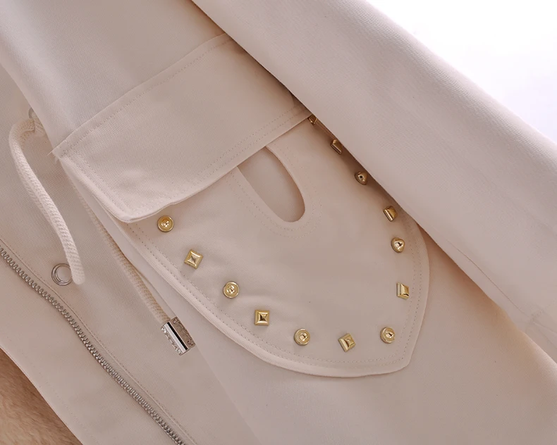 Sale 2019 Fur Parka Real Rex Rabbit Fur Lining Removable With Big Raccoon Fur Hooded Long Sleeve 4