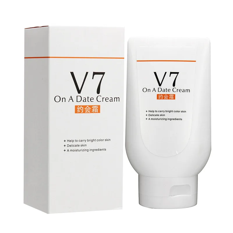 180g V7 Skin Whitening Date Body Cream Instant Moisturizing Whitening Cream Whole Body Brighten Skin Concealer Makeup Face Care