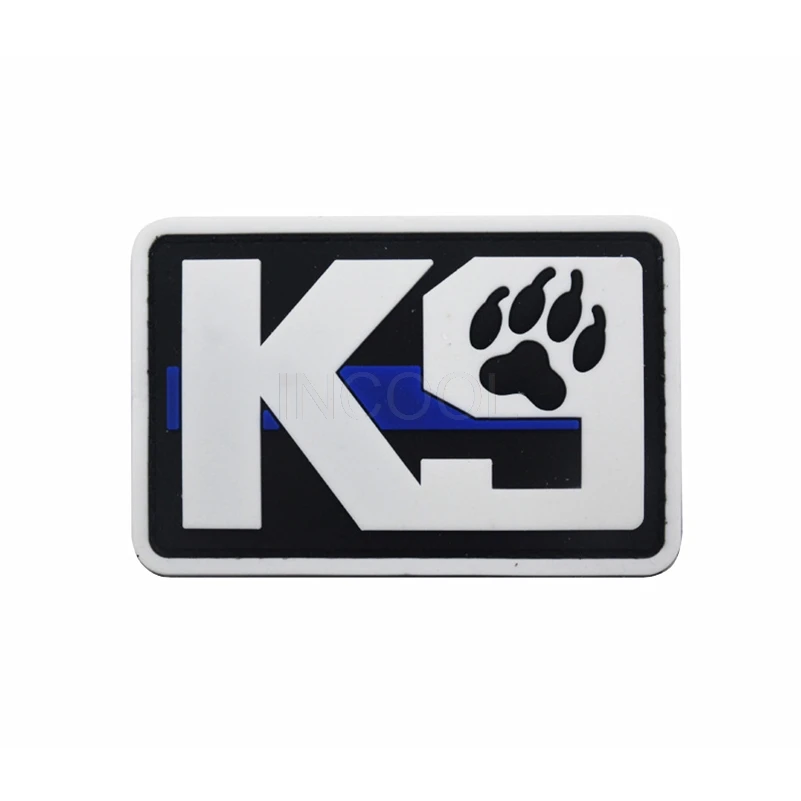 

3D PVC K9 Patch DOG Military Morale Patch Tactical Emblem Badges Hook Back Rubber Patches For Clothing Backpack Bags