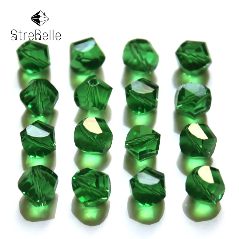 

200pcs/Bag 24fa Loose Faceted Glass Crystal Beads 6mm 8mm 10mm New Arrival Hot Spacer Bracelet Jewelry Making Beads DIY