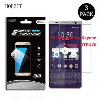 

3PACK For Blackberry Keyone / Mercury DTEK70 7H Anti-shock Soft TPU Screen Protector Explosion-Proof Protection Screen film