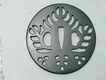 

Nice Iron Steel Guard Tsuba For Japanese Sword Samurai Katana Fitting Strong