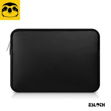 ESLOTH черного цвета из искусственной кожи Водонепроницаемый сумки для ноутбуков с клапаном Тетрадь чехлы Чехол для компьютера для 11," 13,3" 15,4 дюймов Сумка для ноутбука Macbook Air Pro