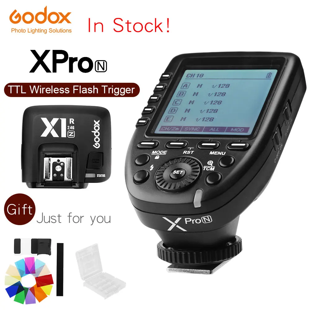 Godox Xpro-N i-ttl II 2,4G X система беспроводного управления дистанционным триггером с 3x X1R-N контрольным приемником для вспышки Nikon - Цвет: Xpro-N add X1R-N