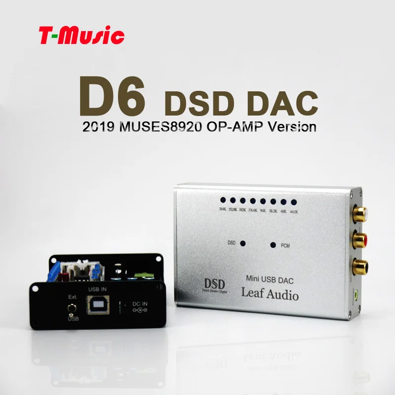 2019 Version D6 Hifi Mini DAC AK4490 + MUSES8920 + XMOS XU208 USB DAC Sound Card DSD DOP/ 384K 32bit with Headphone Output - ANKUX Tech Co., Ltd