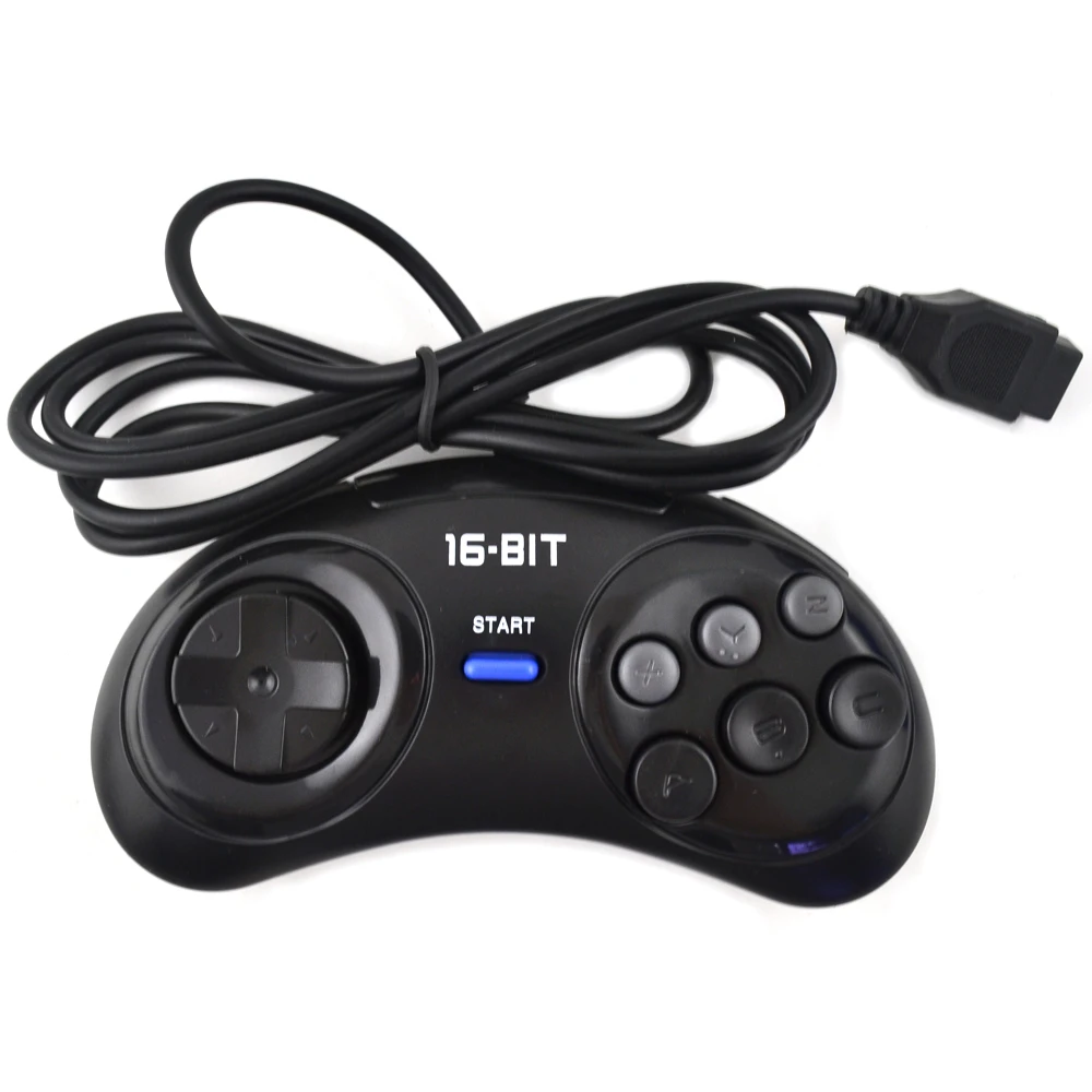 Van streek versieren Integreren 2pcs Game controller for SEGA Genesis for 16 bit handle controller 6 Button  Gamepad for SEGA MD Game Accessories|gamepad sega|controller  controlcontroller gamepad - AliExpress