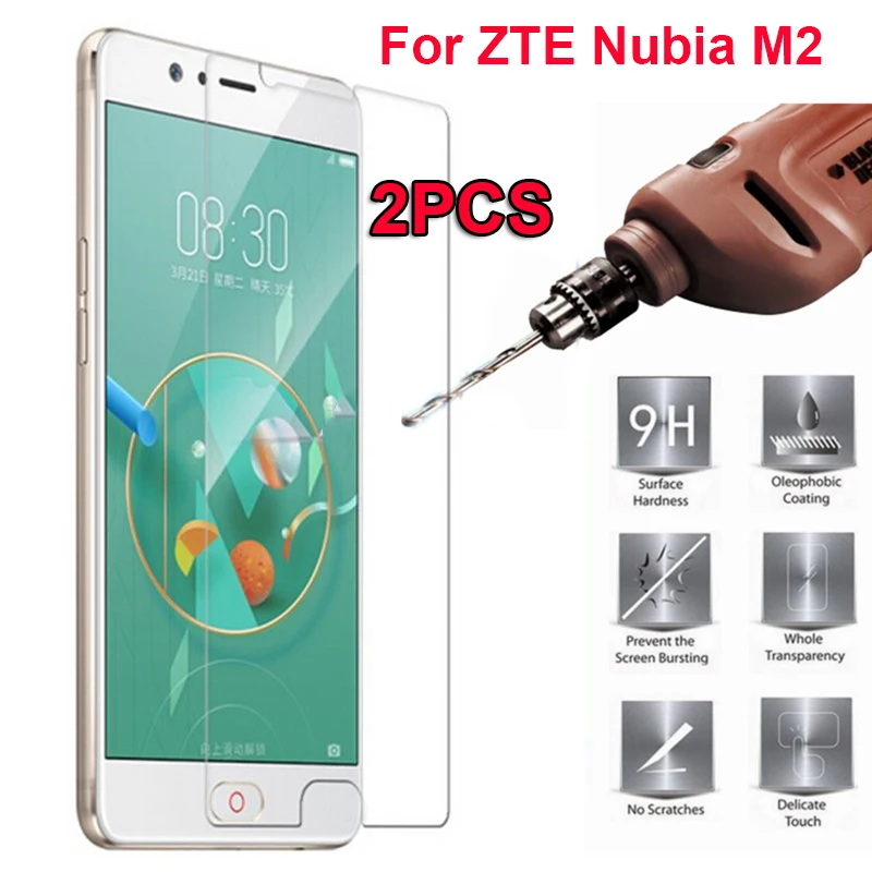 

2PCS 9H 2.5D Protective glass for ZTE Nubia M2 Screen Protector for ZTE Nubia M2 film Protection ZTE Nubia M2 Tempered Glass