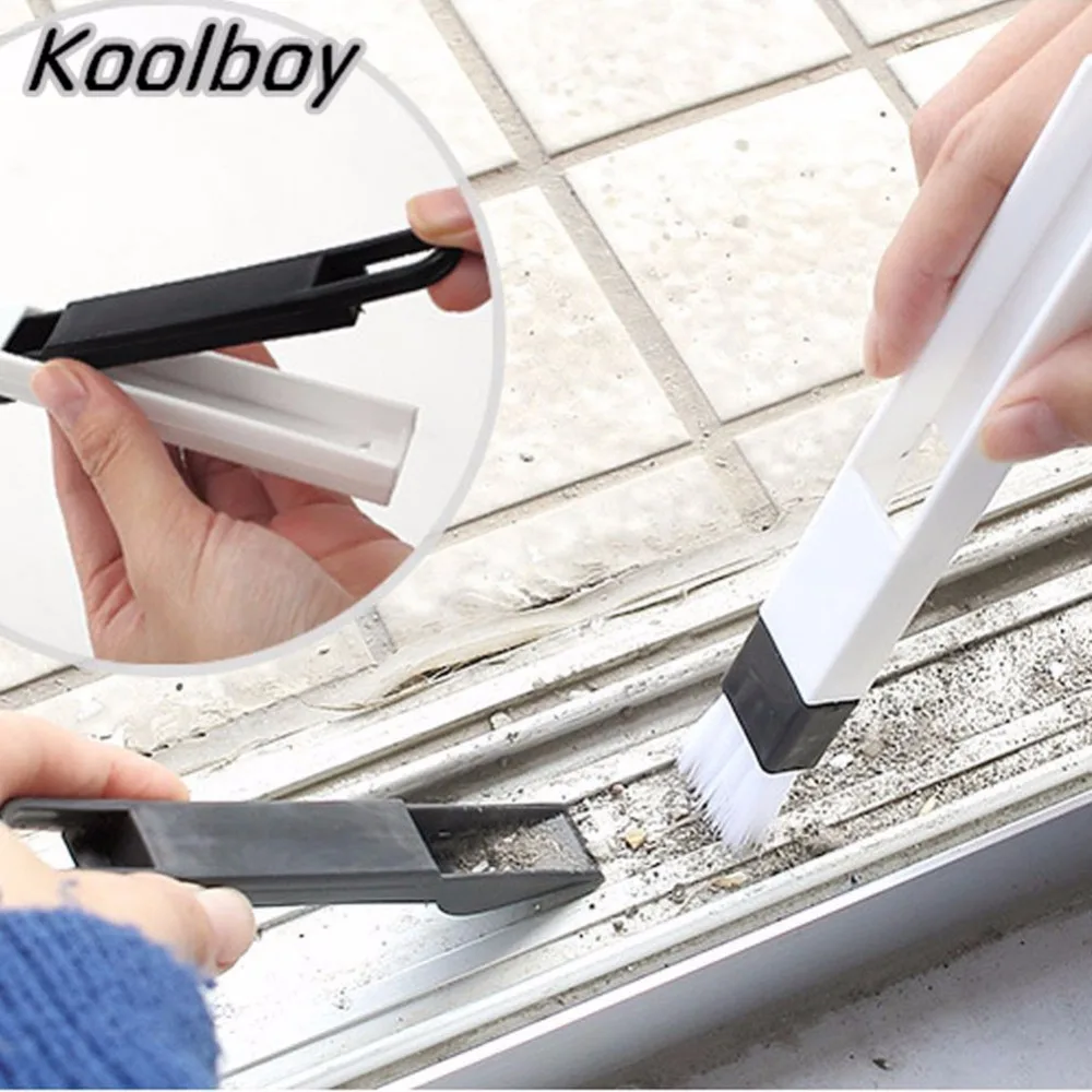 

2 in1 Cleaning Brush With Dustpan Sets Window Slot Keyboard Sundries Corner Cleaner Separable Brush + Dust Pan Cleaning Tool