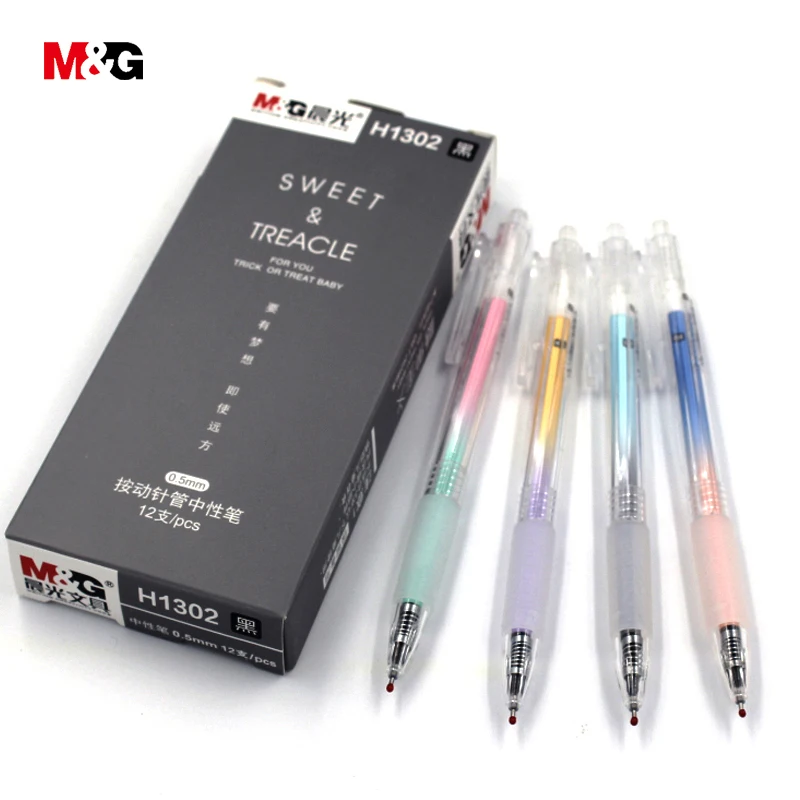 

M&G 3pcs kawaii colored ballpoint gel pens for school writing stationery office suppllies gift pen for kid friend wholesale cute