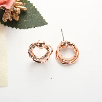 

Punk 2020 Fashion New Earrings Simple Temperament Wild Shine Circle Ladies Earrings Wholesale Sales Hot Sale Earrings