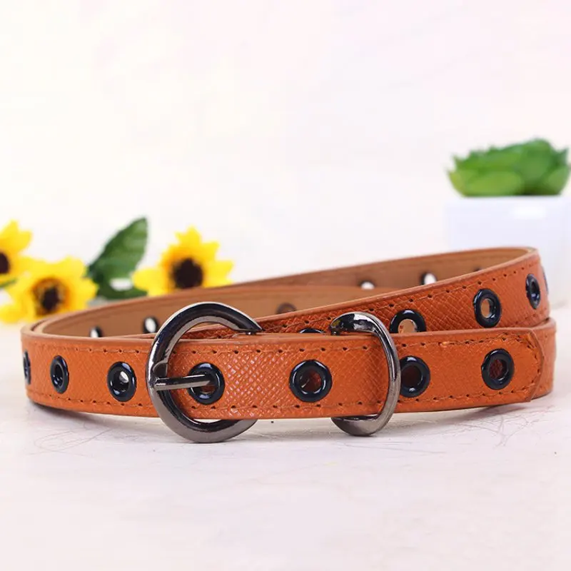 Kids Boys Girls Belt Child Waistband Classic Color Leisure Waist Strap Children PU Leather Belts