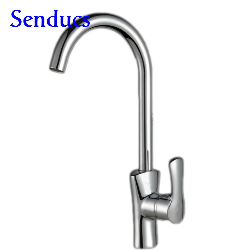

Free shipping High quality Classic kitchen sink tap with single handle hot cold water faucet with solid brass kitchen mixer tap