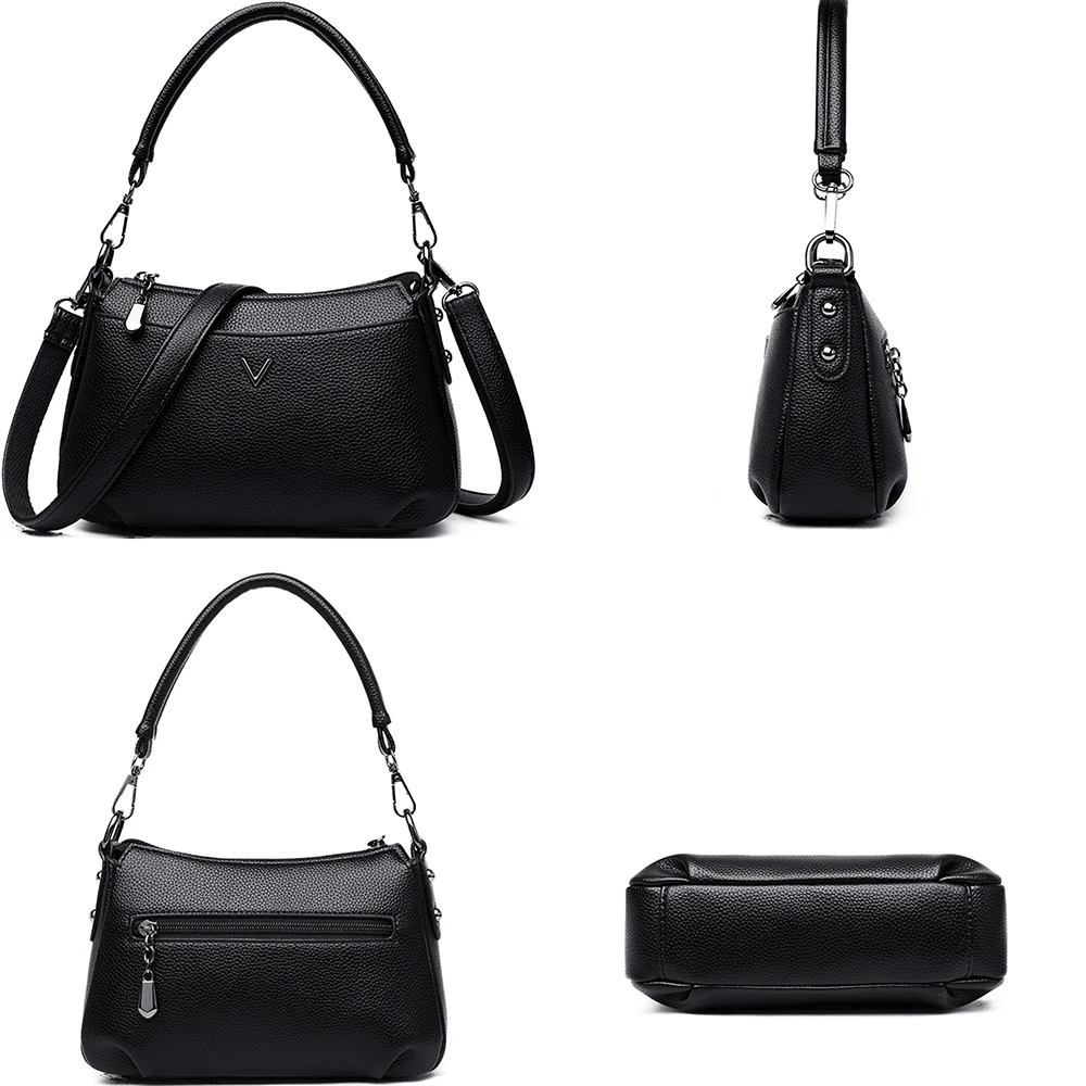Новые высококачественные мягкие кожаные сумки через плечо для женщин, роскошные сумки, женские сумки, дизайнерские женские сумки через плечо