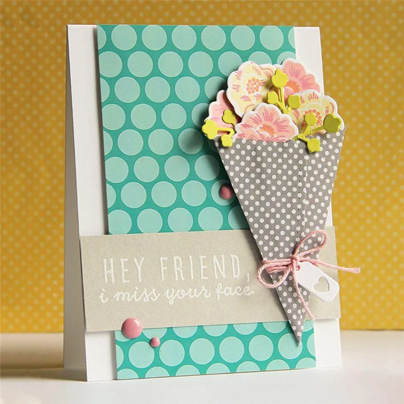 

DiyArts Bouquet Metal Cutting Dies Flowers for Scrapbooking Card Making Album Embossing Crafts Die Cut New Craft Cutting Dies