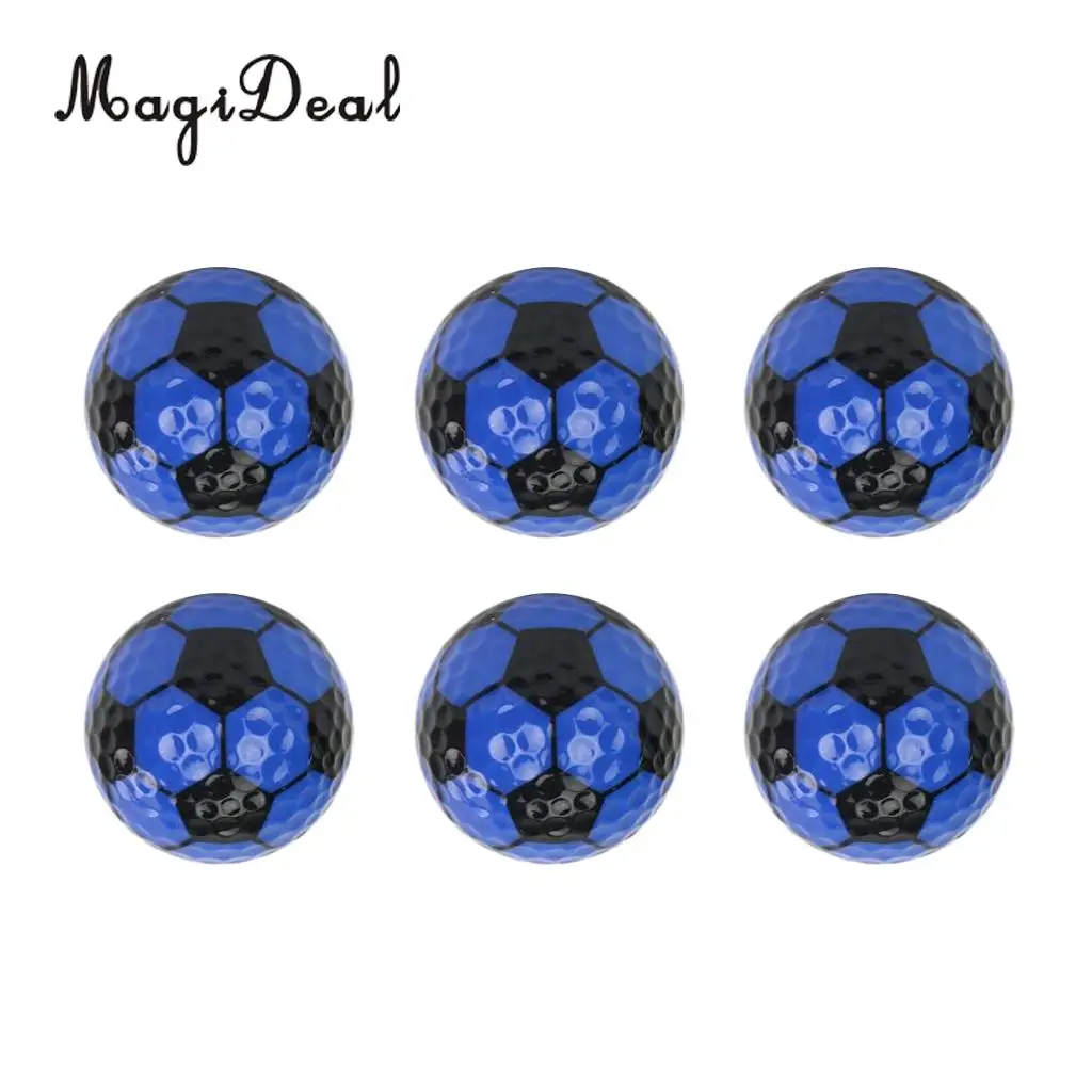 MagiDeal Set 6 Golf Ball Training Practice Balls for Children Adult Beginners Home Garden Travel Indoor Outdoor Sports Gift