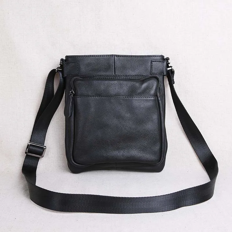 

AETOO New first layer cowhide vertical business casual men's Messenger bag
