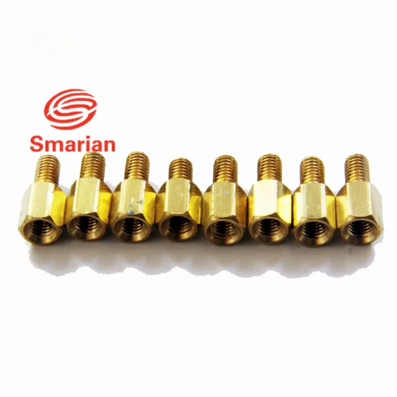 

Official Smarian Copper Pillar M3 5mm 5mm Robot Screw Wheel Steering Gear Accessory Part Fixed Frame Bracket Diy RC Electronic