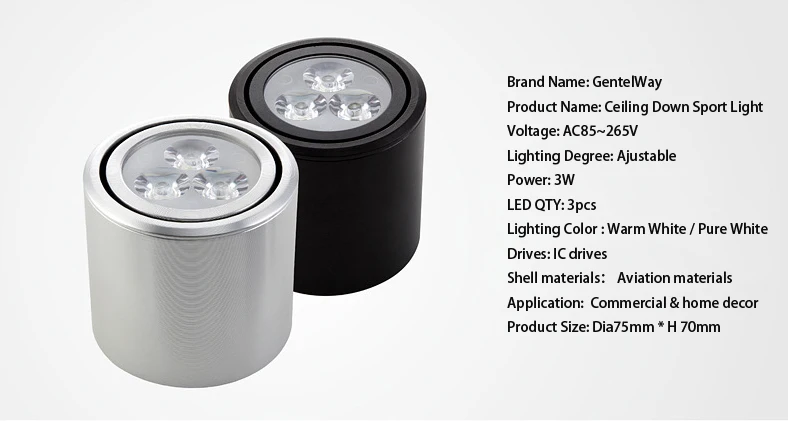 3w led spotlights