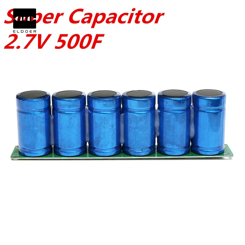 

1pcs Farad Capacitor 2.7V 500F Super Capacitor With Protection Board Capacitors 16v 23x3.5x6cm Electronic Supplies