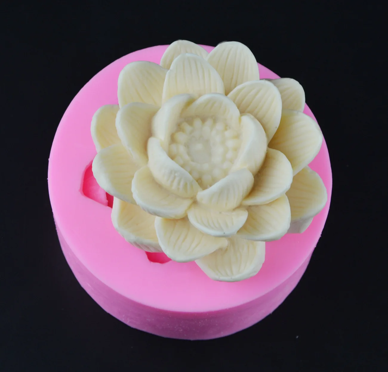 Lotus flower 3D Candle mold silicone fondant cake mold