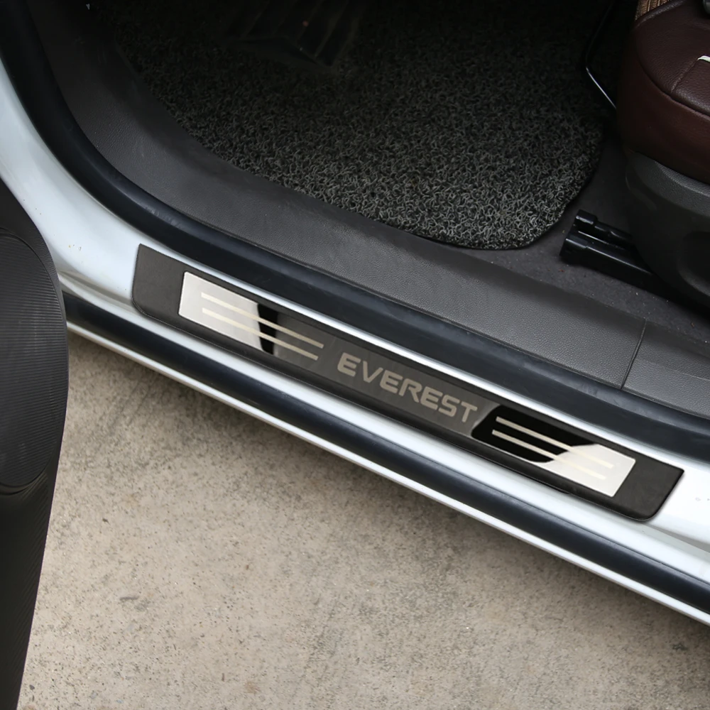 Автомобиль Добро пожаловать педаль для Ford Everest Автомобильная Накладка на порог двери накладки на пороги крышки наклейки