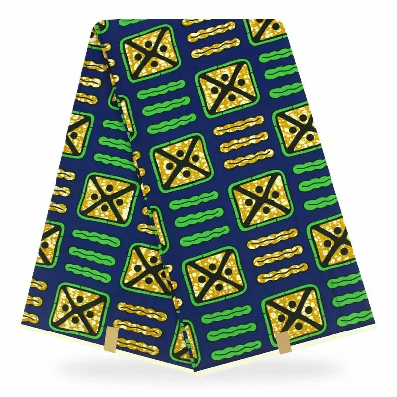 

ankara african wax print fabric 100% Cotton wax fabric 6 yards veritable wax prints batik Hot african ankara fabric F93-28