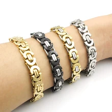 Dolaime Шарм, мужской браслет в стиле панк-рок византийские браслеты из нержавеющей стали ювелирные изделия оптом, GB150