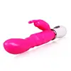 Noir Loup Vibrateur Étanche sex toy Double Tige Masturbation lapin vibrateur ustensiles Adulte produit de Sexe Vibrateur Pour Les Femmes ► Photo 3/6