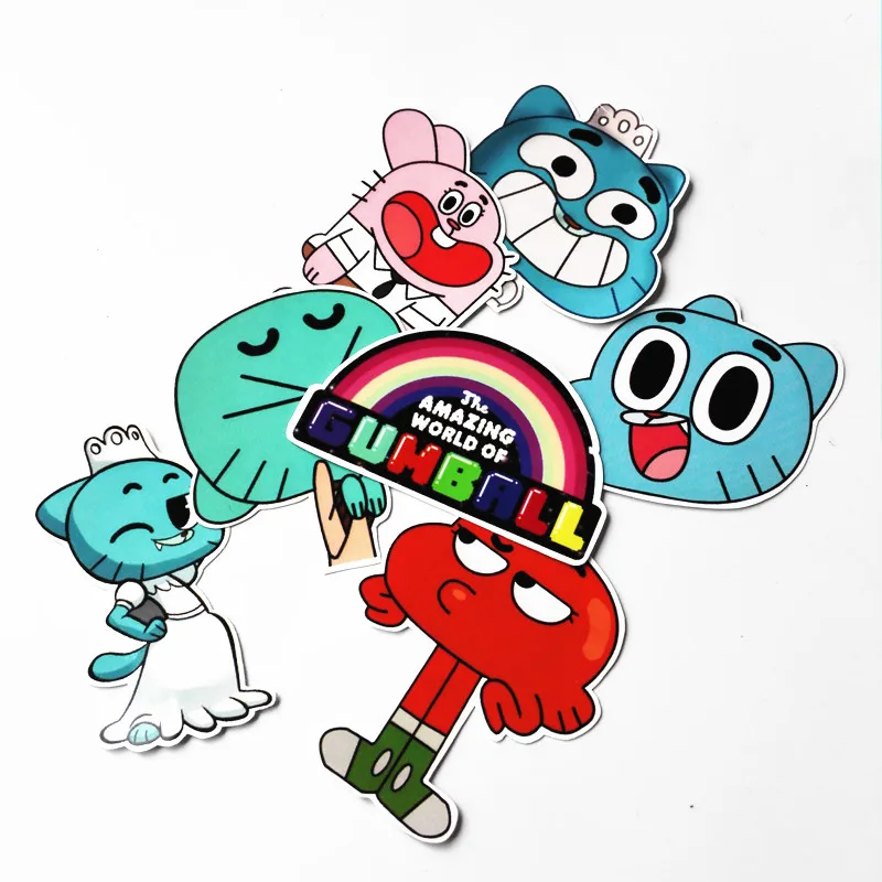 TD ZW 2 стиль удивительный мир Gumball наклейка s для сноуборда ноутбука багаж автомобильный холодильник Стайлинг Виниловая наклейка для дома