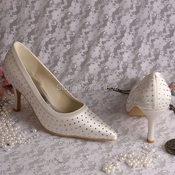 blush À Sur Parti Main nude Pointu Bout Chaussures fuchsia Beige Aiguilles Green De navy mint Soirée Slip Talons La olive Cristal Talon wqSRYRPx