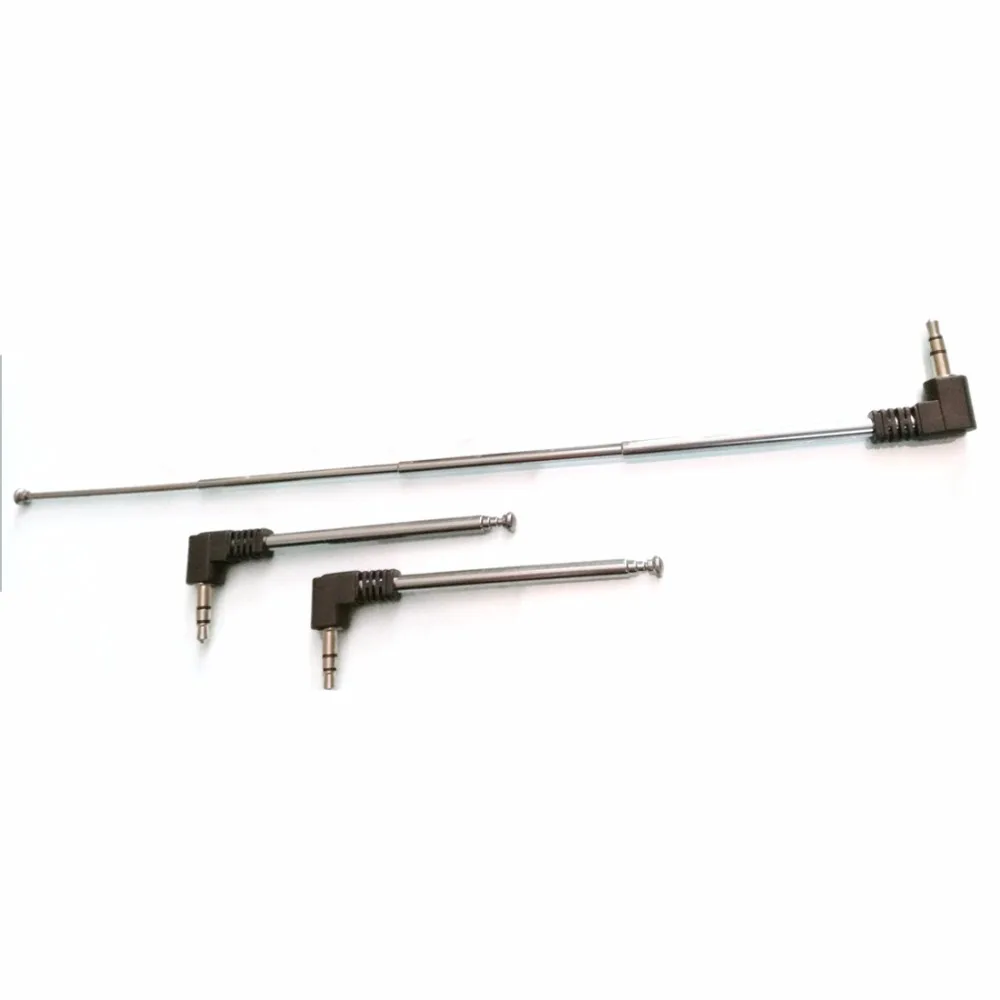 

Brand New 2pc FM radio antenna phone aerial 3.5mm extensible antenna HIFI frequency modulation telescopic antenna 250mm long