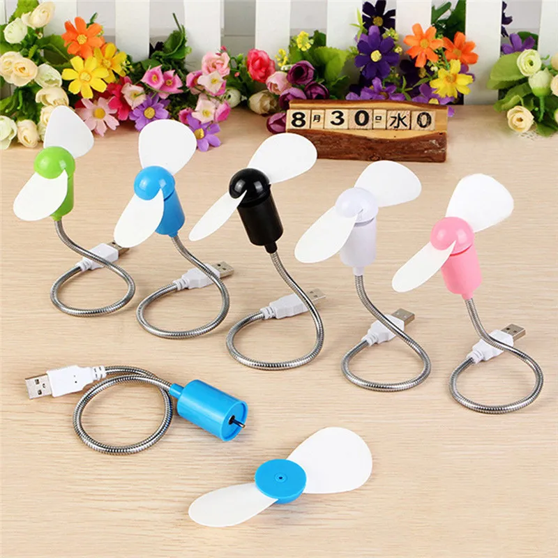 

New Style colorful Portable USB Fan Mini Usb Small Fan Flexible Mini Fan For Notebook Laptop Computer Summer Portable Small Fan