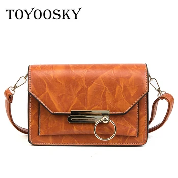 

TOYOOSKY Crossbody Bags For Women Pu Leather Handbags Designer Women Shoulder Bags High Quality Solid Women Messenger Bags