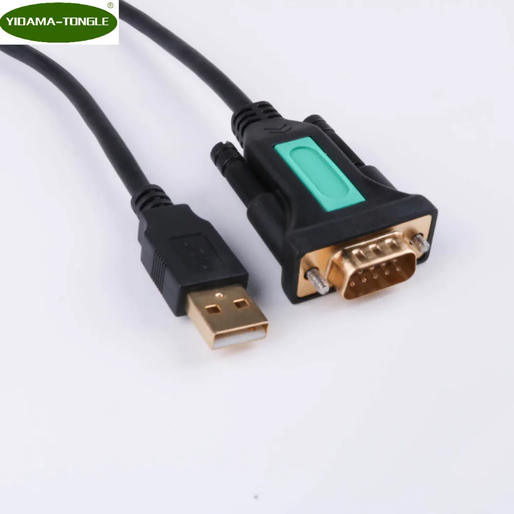 Позолоченный Кабель-адаптер USB 2 0-RS232 Serial DB9 Male Com Port PL2303 конвертер чипсетов 5 футов/1