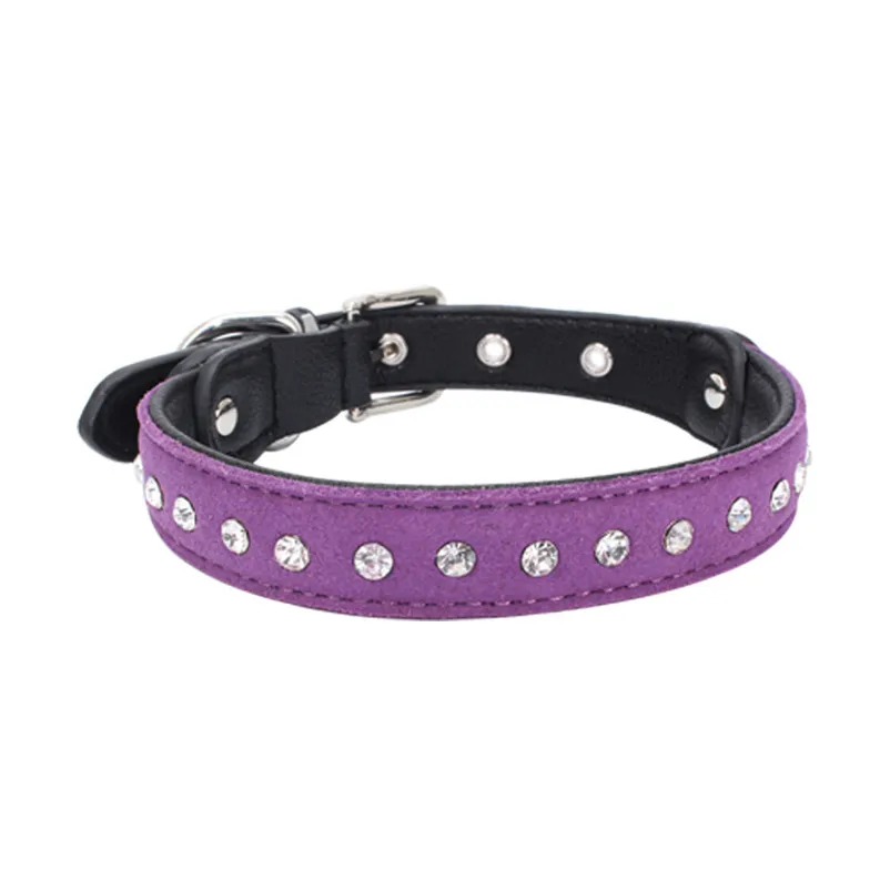 Fashion Cute collar for cats Exquisite Adjustable Diamond Dog Puppy Collars Accessories pet Product Leash and Harnesses A14 (12)