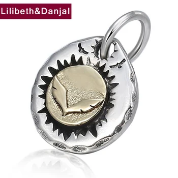 

2019 Creative Eagle Charm Pendant 100% Real 925 Sterling silver Men Women Necklace Pendants plata de ley 925 Jewelry making P14