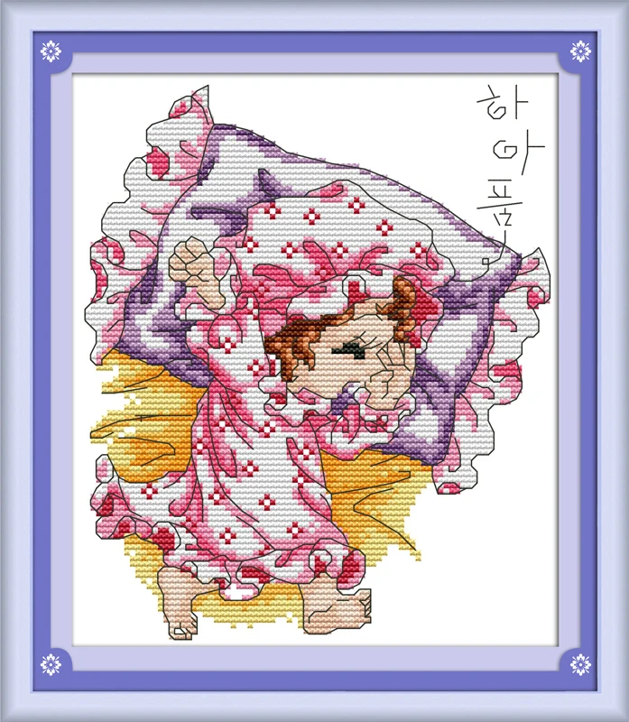 Набор для вышивки крестиком Baby in dream 14ct 11ct холсты стежков с принтом вышивка своими