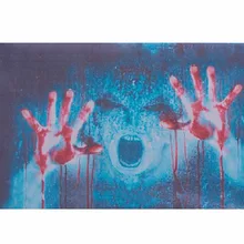 Decoración de halloween 3D Etiqueta Engomada del Coche Transparente Volver Rear Window Decal Vinilo pegatinas Monstruos de Terror Zombie