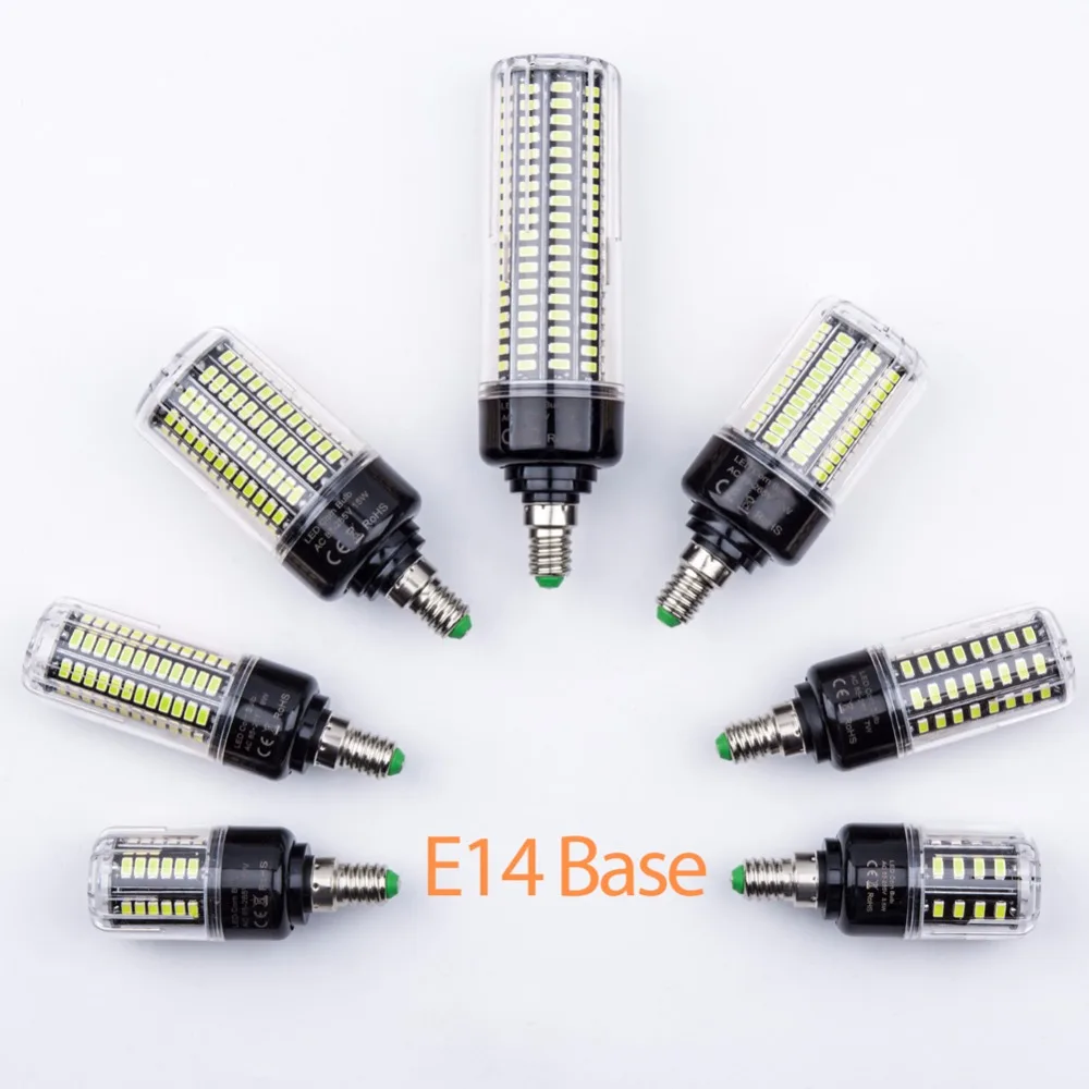 

4PCS LED Corn Light E27 LED Bulb 220V Bombilla LED E14 Lamp 3.5W 5W 7W 9W 12W 15W 20W Light Bulb 110V No Flicker Lighting 5736