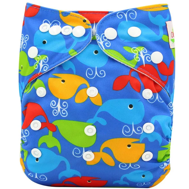 Ohbabyka тканевые подгузники Детские многоразовые подгузники Couche Lavable Piscine Регулируемый один размер дизайнерские подгузники с карманами для новорожденных - Цвет: OB110