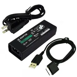 5 в домашнее настенное USB зарядное устройство Питание адаптер переменного тока для sony playstation для psp Go psp go зарядный Дата кабель Шнур EU/US Plug