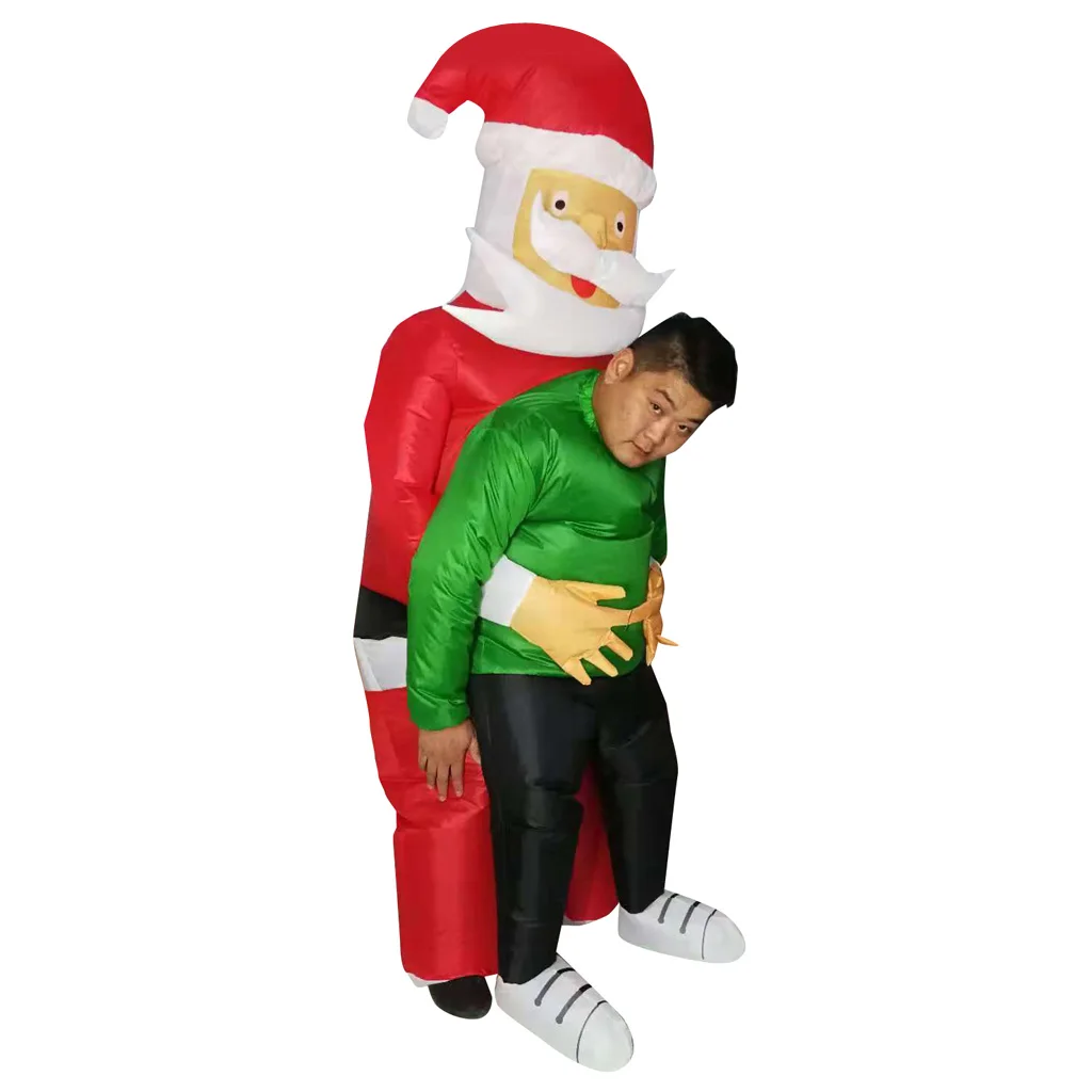 Inflatable Santa Claus Costume for Adults Fancy Dress Christmas Party Outfits