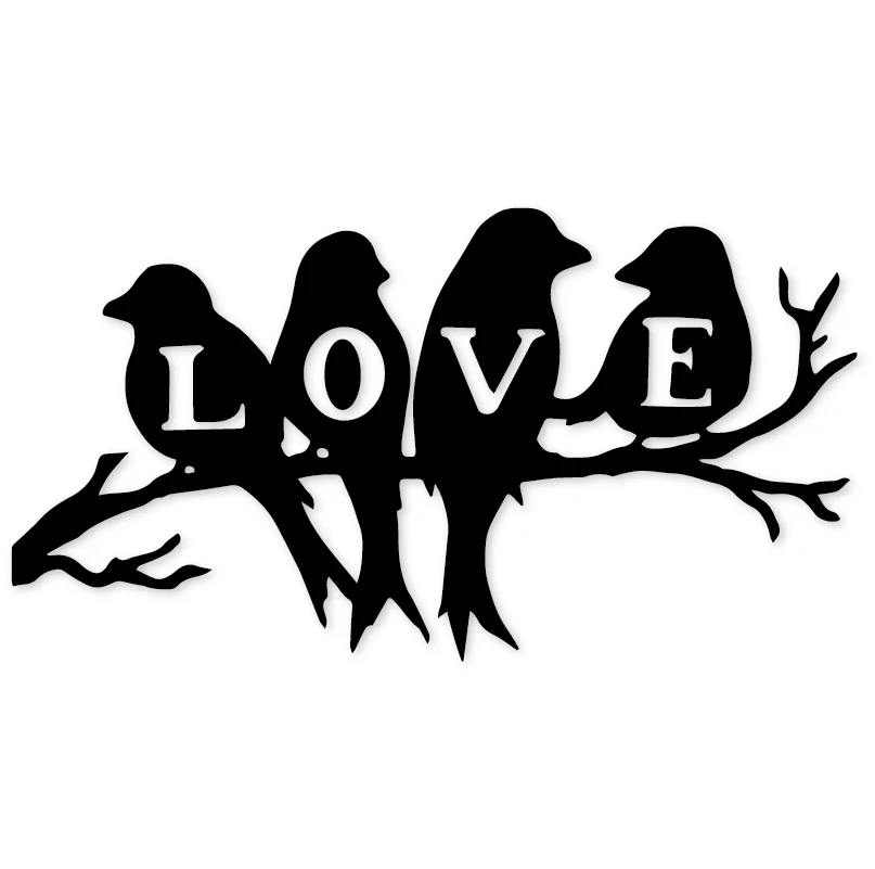 

Hemere LOVE Birds on branch Metal Cutting Dies 2019 New Craft for DIY Scrapbooking Die Cuts Decor Embossing Stencil Cards Making